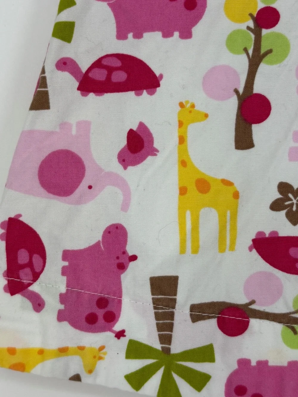 Baby Gap Newborn 3 - 6 Months Sleeveless Dress Pink Yellow Animal Print Cotton